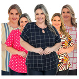 Kit 5 Blusinhas Feminina