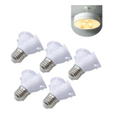 Kit 5 Bocal Soquete Adaptador Tipo Y Duplo 2 Lâmpadas E27