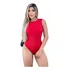 Kit 5 Body Feminino Malha Ribana Regata Lisa
