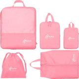 Kit 5 Bolsa Organizador Roupa Necessaire Mala Bagagem Viagem