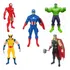 Kit 5 Boneco Heróis Marvel Vingadores Coleção Imediato