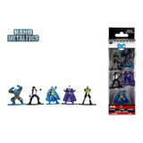 Kit 5 Bonecos Dc Comics Liga Da Justiça Nano Metalfigs 4284