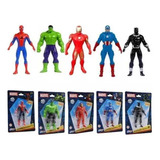 Kit 5 Bonecos Marvel Vingadores Brinquedo Coleção Avengers