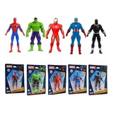 Kit 5 Bonecos Marvel Vingadores Brinquedo Coleção Avengers