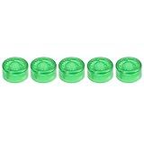 Kit 5 Botões Protetor Plastico Footswitch Pedal Topper Verde