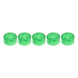 Kit 5 Botões Protetor Plastico Footswitch Pedal Topper Verde