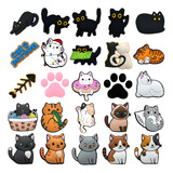 Kit 5 Botons Pins Para Crocs Gatinho Cachorrinho Charm