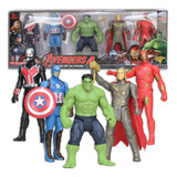 Kit 5 Brinquedos Marvel Vingadores Boneco Articulado 11 Cm