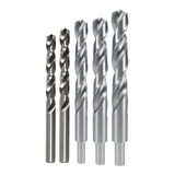 Kit 5 Broca Aço Rápido 8mm 12mm 15mm 16mm 19mm 05 Pçs 