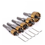 Kit 5 Brocas Serra Copo Aço Ferro Alumínio Etc Hss 5 Peças
