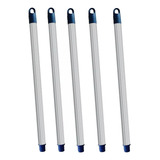 Kit 5 Cabos De Alumínio Pendurador Vassoura Rodo 1 50 Metros
