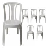 Kit 5 Cadeiras De Plástico Bistrô