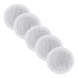 Kit 5 Caixas Acustica Teto Som Ambiente Arandela 55w Embutir