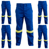 Kit 5 Calça Nr10 Risco 2 Anti Chama Eletricista Refletivo Ca