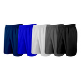 Kit 5 Calção Futebol Masculino Short Academia Treino Cores
