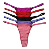 Kit 5 Calcinhas Feminino Fio Dental Duplo Sexy Tanga