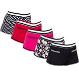 Kit 5 Calcinhas Short Malibu Caleçon Lingerie Feminina GG Coloridos 