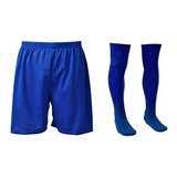 Kit 5 Calções Fut Com Forro 20 Pares Meião Profissional