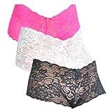 Kit 5 Caleçon Tanga Renda Shortinho Lingerie Calesson Calcinha Feminino Revenda Tamanho P