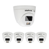 Kit 5 Câmeras 2 Megas 20m Vhd 1220 D Full Color Intelbras