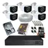 Kit 5 Câmeras Day/night Ahd 720p 1.0mp Dvr 8ch Acesso Remoto