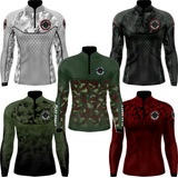 Kit 5 Camisa Blusa Pesca Camuflado Com Proteção Solar Uv50 
