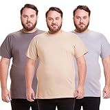 Kit 5 Camisa Polo Basica Infantil Masculina BR Numérico 3 Plus Size CHUMBO BEGE CINZA 