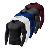 Kit 5 Camisa Térmica Segunda Pele Térmica Proteção Solar Uv