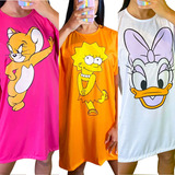Kit 5 Camisão Vestido Feminino Personagens