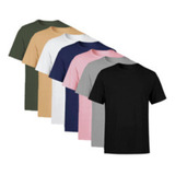Kit 5 Camisas Básicas Masculinas 100