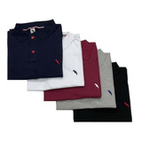 Kit 5 Camisas Camisetas Gola Pólo Masculina Atacado 2018