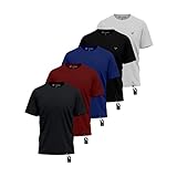Kit 5 Camisas Camisetas Masculina Slim