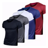 Kit 5 Camisas Dry Fit Academia