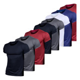 Kit 5 Camisas Dry Fit Academia Esportiva Com Proteção Uv