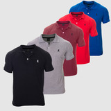 Kit 5 Camisas Gola