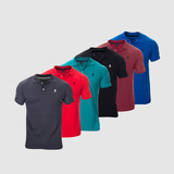 Kit 5 Camisas Gola