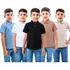 Kit 5 Camisas Infantis Polo Piquet Algodão Manga Curta