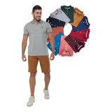 Kit 5 Camisas Polo Casual Surtida Cores Promoção Atacado