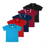 Kit 5 Camisas Polo