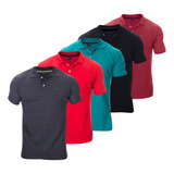 Kit 5 Camisas Polo Masculina Camiseta Blusa De Luxo Atacado