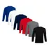 Kit 5 Camiseta Blusa Camisa Masculina Manga Longa Premium Uv