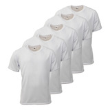 Kit 5 Camiseta Branca