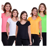 Kit 5 Camiseta Dry Fit Tapa Bumbum Treino Corrida Academia