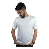 Kit 5 Camiseta Malha 100% Poliester Dry Sublimaçao Branca