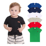 Kit 5 Camiseta Manga