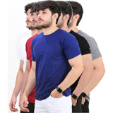 Kit 5 Camiseta Masculina Básica Blusa