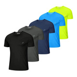 Kit 5 Camiseta Masculina Dry Fit