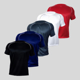 Kit 5 Camiseta Masculina Dry Fit Cross Academia Treino Fit