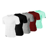 Kit 5 Camiseta Slim