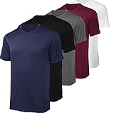 Kit 5 Camisetas Academia Dry Fit Anti Suor Zaroc Sports  M 